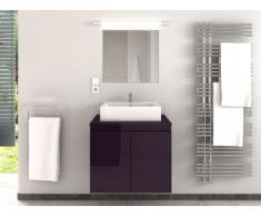 Muebles de baño LAVITA II con lavabo y espejo - Ciruela