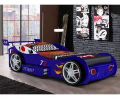Cama coche RUNNER con cajón - 90x200 cm - Azul
