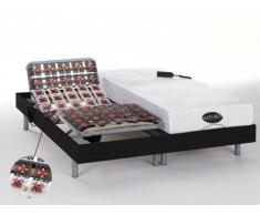 Cama eléctrica con memoria de forma LYSIS III de NATUREA - Negro - Motores OKIN - 2x80x200cm