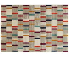Alfombra de estilo contemporáneo DASH - polipropileno y yute - 160x230 cm - Multicolor