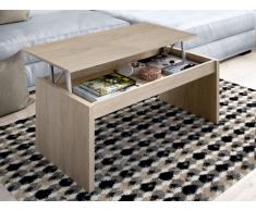 Mesa de centro BAIKAL - Tablero elevable- Color roble