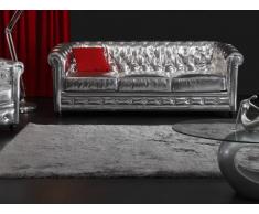 Alfombra shaggy GLITTER 160x230 cm - Plateada