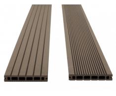 Lote de 30 láminas para terraza TERAE II - Pack 9.60m² - Chocolate
