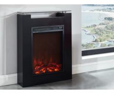 Chimenea eléctrica SOTARA - Ancho 68 x Prof. 17 x Alt. 87.5 cm - Negra