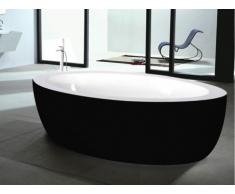 Bañera exenta MARMARA - 206L - Acrílico reforzado - 185x91x58 cm - Negro