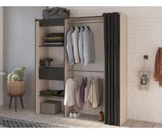 Armario vestidor extensible roble cepillado KYLIAN