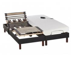 Cama articulada eléctrica con acolchado de látex URANUS de DREAMEA - 2x70x190 cm
