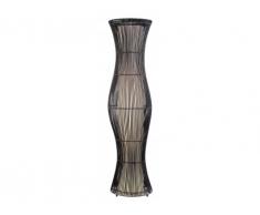 Lámpara de pie MOJAVE de bambú - Negro - Altura 120,5 cm