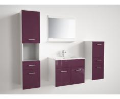 Conjunto CLAUDIO lila - Lavabo + Mueble de baño