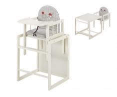 Trona combinada HUGO - Madera - Blanco
