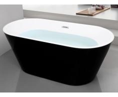 Bañera exenta de diseño TWIGGY - 70x150x58 cm - Negra
