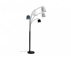 Lámpara de pie VARIETONE con 5 pantallas - Metal y tela - Alto 210 cm