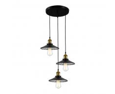 Lámpara de techo elmont 3 luces base circular
