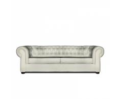 Sofá chester deluxe 3 plazas blanco