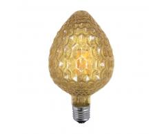 BOMBILLA DECORATIVA LED PIÑA COLOR ÁMBAR E27 6W