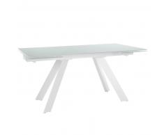 MESA DE COMEDOR EXTENSIBLE SUKKEN BLANCA