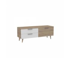 MUEBLE TV 2 CAJONES 1 PUERTA SCANDI