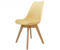 SILLA NEW TOWER WOOD VAINILLA