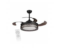 Ventilador de techo led forrest marrón