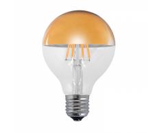 Bombilla decorativa led oro e27 6w 2300k ø8cm