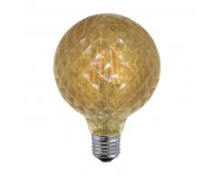 BOMBILLA DECORATIVA LED BALÓN COLOR ÁMBAR E27 6W