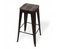 TABURETE LANK WOOD CHOCOLATE