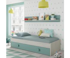 CAMA DOBLE CON ESTANTE JUVENIL SUNY
