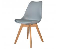 SILLA NEW TOWER WOOD GRIS EXTRA QUALITY