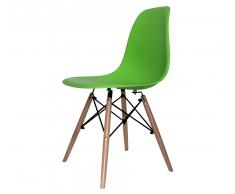 SILLA TOWER WOOD VERDE EXTRA QUALITY
