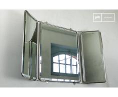 Espejo de pared de diseño industrial estilo tríptico