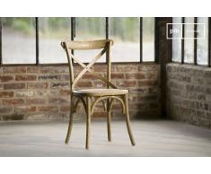 Silla Pampelune de estilo shabby chic Acabado Natural