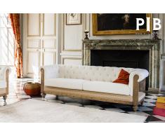 Sofá Chesterfield vintage Montaigu