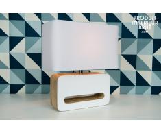 Lámpara de mesa estilo escandinavo Woodwite