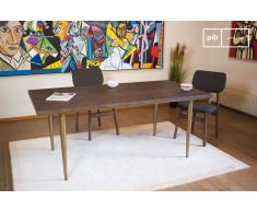 Mesa de madera de estilo vintage Alienor