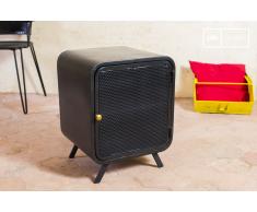 Pequeño Gabinete negro de diseño industrial Minoteire