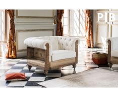 Sillon vintage Chesterfield Montaigu