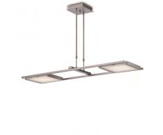 Lámpara de Techo LED 2L Níquel Mate