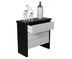 Mueble cómoda madera 3 cajones