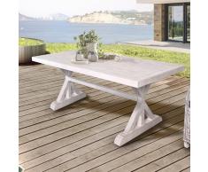 Mesa de comedor ext. Benoa bco/gris