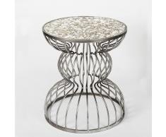Mesa velador Greenwhich plata
