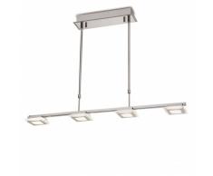 Lámpara techo 4L Led Cromo