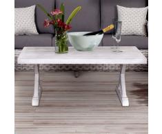 Mesa auxiliar ext. Benoa bco/gris