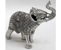 Figura Elefante manta flores grande