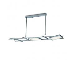 Lámpara techo 3L Led Níquel mate
