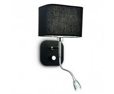 Aplique de Pared Negro con Flexo