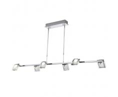 Lámpara techo 6L Led x 4,5W cromo