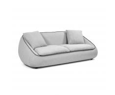 Sofá Safira 3 plazas gris claro 200 cm