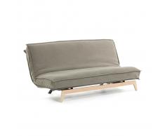 Sofá cama Eveline beige estructura madera