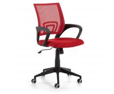 Silla de oficina Rail, rojo