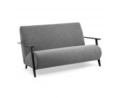 Sofá Meghan 2 plazas gris oscuro 145 cm